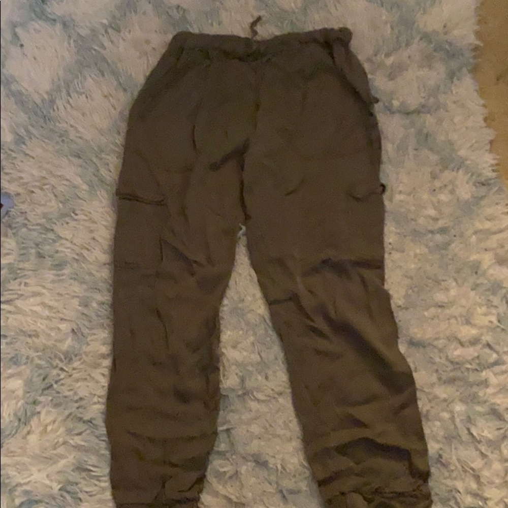 Dark green joggers